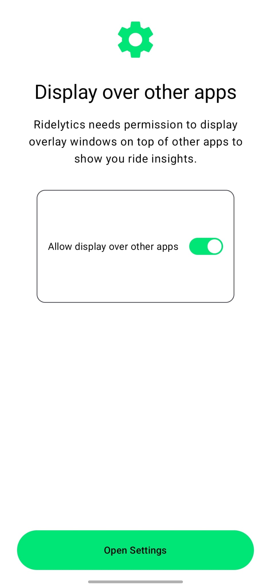 Ridelytics Configuration
